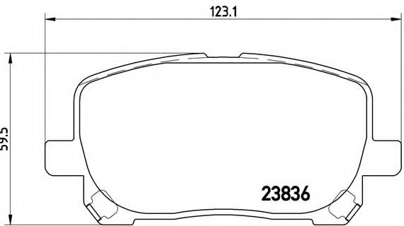 P83 061 BREMBO (Германия) Колодки гальмівні дискові, к-кт. BREMBO