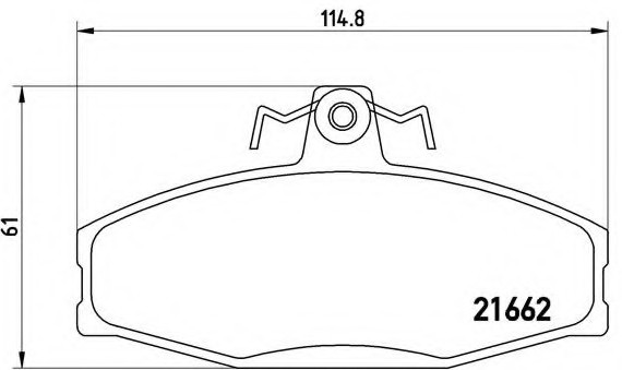 P85 022 BREMBO (Германия) Колодки тормозные дисковые, к-кт. BREMBO