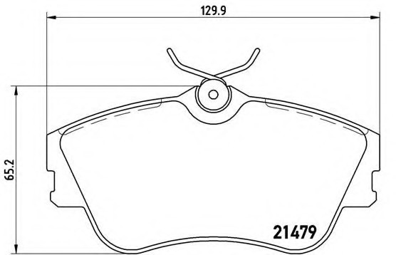 P85 029 BREMBO (Германия) Колодки гальмівні дискові, к-кт. BREMBO