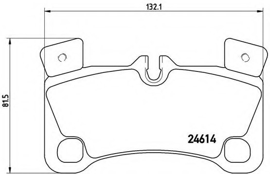 P85 103 BREMBO (Германия) Колодки тормозные дисковые, к-кт. BREMBO