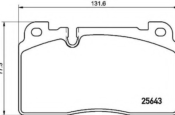 P85 133 BREMBO (Германия) Колодки гальмівні дискові, к-кт. BREMBO