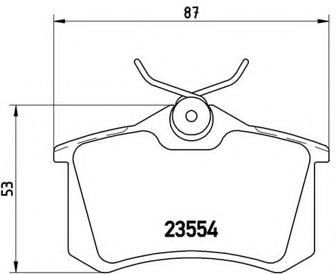 P85 017 BREMBO (Германия) Колодки тормозные дисковые, к-кт. BREMBO