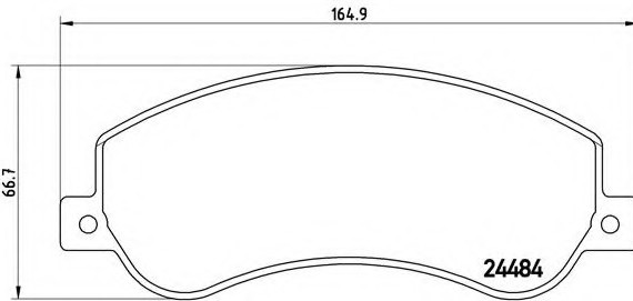 P85 115 BREMBO (Германия) Колодки гальмівні дискові, к-кт. BREMBO