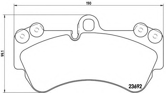 P85 069 BREMBO (Германия) Колодки тормозные дисковые, к-кт. BREMBO