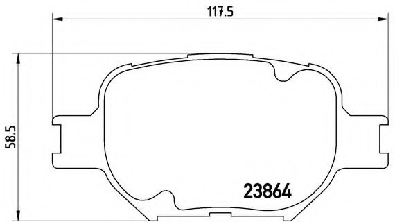 P83 054 BREMBO (Германия) Колодки гальмівні дискові, к-кт. BREMBO