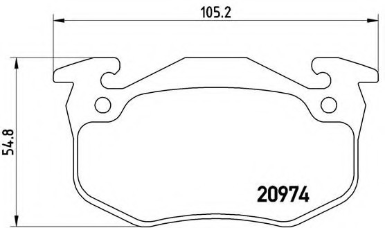 P61 032 BREMBO (Германия) Колодки гальмівні дискові, к-кт. BREMBO