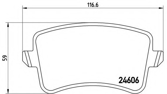 P85 099 BREMBO (Германия) Колодки гальмівні дискові, к-кт. BREMBO