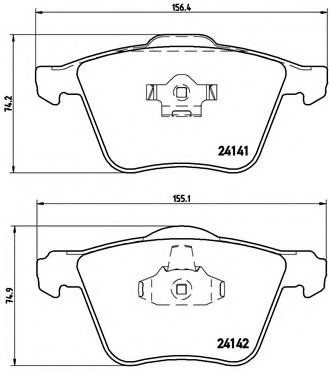 P86 018 BREMBO (Германия) Колодки гальмівні дискові, к-кт. BREMBO