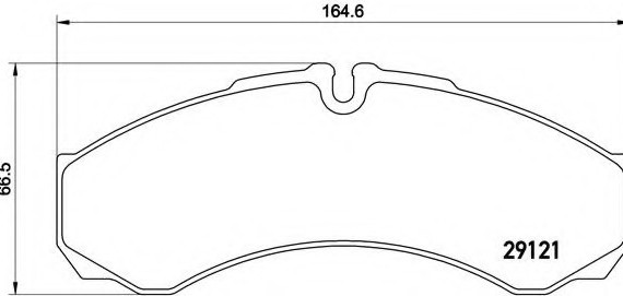 PA6 021 BREMBO (Германия) Колодки гальмівні дискові, к-кт. BREMBO