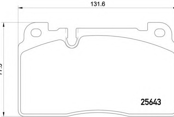 P85 122 BREMBO (Германия) Колодки гальмівні дискові, к-кт. BREMBO