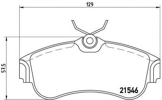 P56 022 BREMBO (Германия) Колодки гальмівні дискові, к-кт. BREMBO