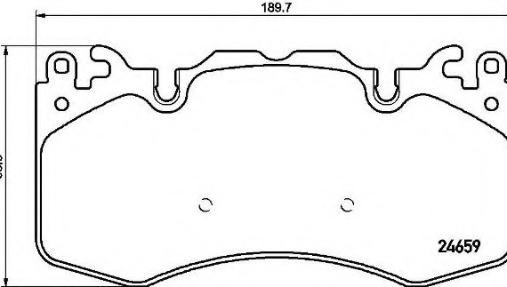 P44 023 BREMBO (Германия) Колодки гальмівні дискові, к-кт. BREMBO