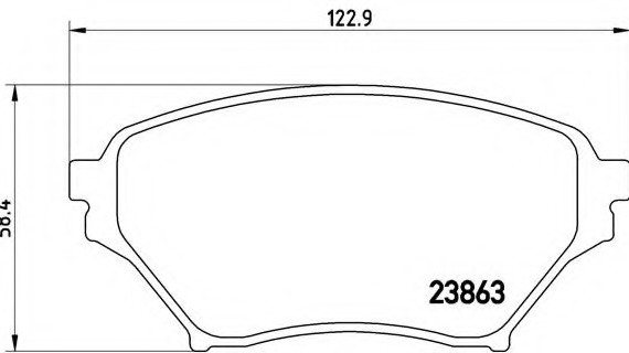 P49 029 BREMBO (Германия) Колодки гальмівні дискові, к-кт. BREMBO