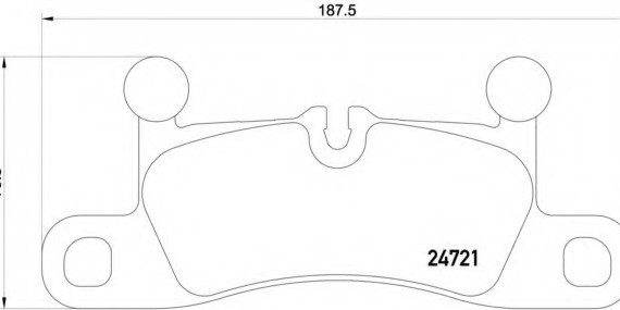 P65 027 BREMBO (Германия) Колодки гальмівні дискові, к-кт. BREMBO