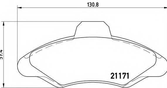 P24 029 BREMBO (Германия) Колодки гальмівні дискові, к-кт. BREMBO