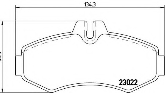 P50 031 BREMBO (Германия) Колодки гальмівні дискові, к-кт. BREMBO