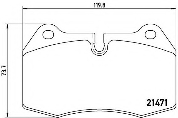 P06 018 BREMBO (Германия) Колодки гальмівні дискові, к-кт. BREMBO