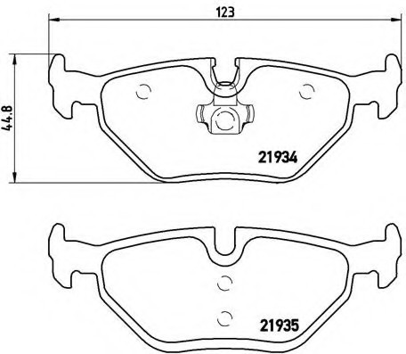 P06 025 BREMBO (Германия) Колодки тормозные дисковые, к-кт. BREMBO