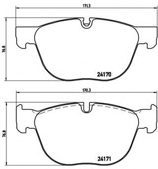 P06 049 BREMBO (Германия) Колодки гальмівні дискові, к-кт. BREMBO