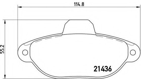 P23 096 BREMBO (Германия) Колодки тормозные дисковые, к-кт. BREMBO