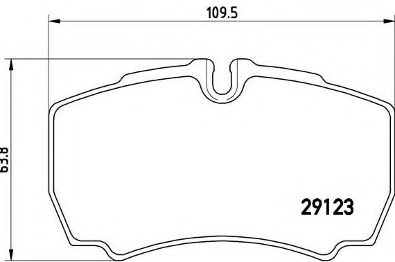 P24 084 BREMBO (Германия) Колодки гальмівні дискові, к-кт. BREMBO