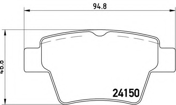 P61 080 BREMBO (Германия) Колодки гальмівні дискові, к-кт. BREMBO