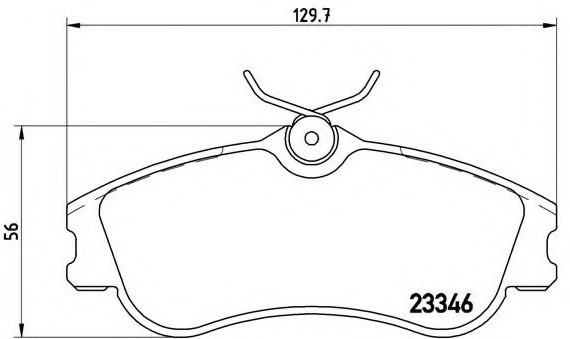 P61 069 BREMBO (Германия) Колодки тормозные дисковые, к-кт. BREMBO