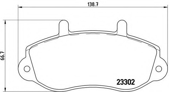 P68 025 BREMBO (Германия) Колодки гальмівні дискові, к-кт. BREMBO