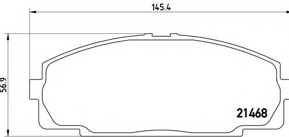 P83 092 BREMBO (Германия) Колодки гальмівні дискові, к-кт. BREMBO