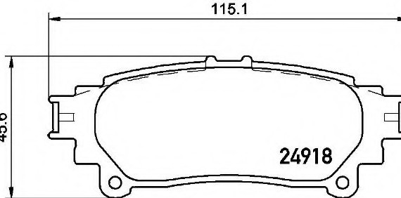 P83 152 BREMBO (Германия) Колодки гальмівні дискові, к-кт. BREMBO