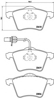 P85 062 BREMBO (Германия) Колодки гальмівні дискові, к-кт. BREMBO