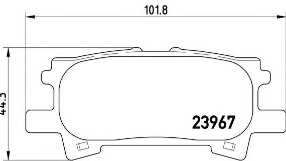 P83 068 BREMBO (Германия) Колодки гальмівні дискові, к-кт. BREMBO