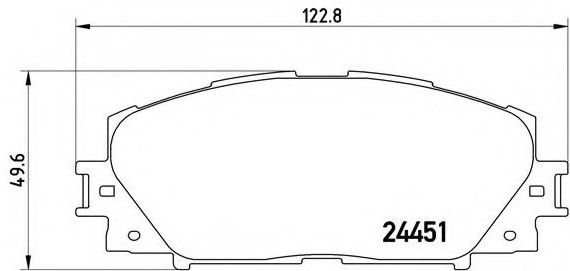 P83 106 BREMBO (Германия) Колодки тормозные дисковые, к-кт. BREMBO