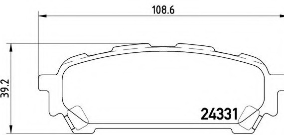 P78 014 BREMBO (Германия) Колодки гальмівні дискові, к-кт. BREMBO