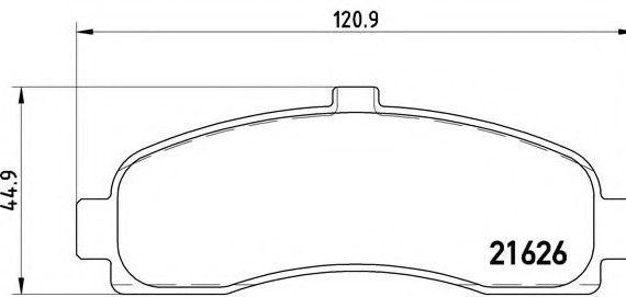 P56 031 BREMBO (Германия) Колодки гальмівні дискові, к-кт. BREMBO