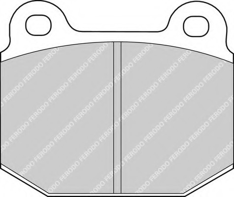 FDB116 FERODO (Германия) Колодки тормозные дисковые, к-кт. FERODO
