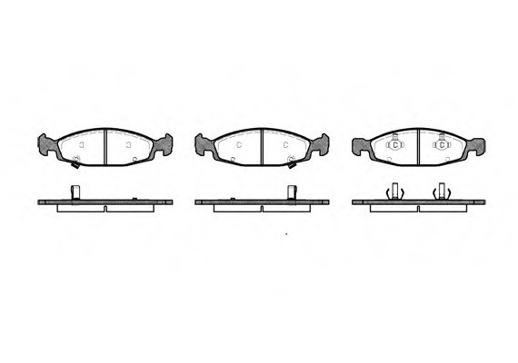 0736.02 Remsa Колодка гальм. диск. JEEP передн. (вир-во REMSA)