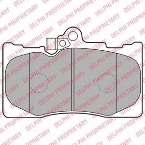 LP2122 DELPHI Комплект гальмівних колодок