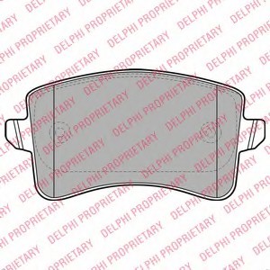 LP2106 DELPHI Гальмівні колодки, дискові LP2106 DELPHI