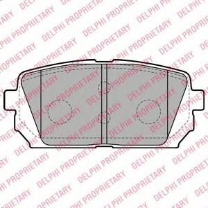 LP2051 DELPHI Гальмівні колодки, дискові LP2051 DELPHI