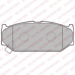 LP2182 DELPHI Гальмівні колодки, дискові LP2182 DELPHI