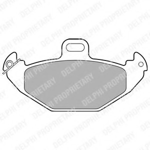 Гальмівні колодки, дискові LP1252 DELPHI