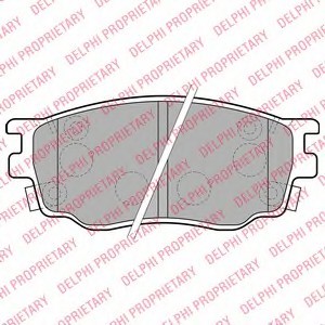 LP1916 DELPHI Гальмівні колодки, дискові LP1916 DELPHI
