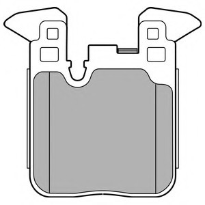 Гальмівні колодки зад. BMW 1 (F20) 11-, 1 (F21) 11- (для ТЗ M-Sport)/(Brembo)