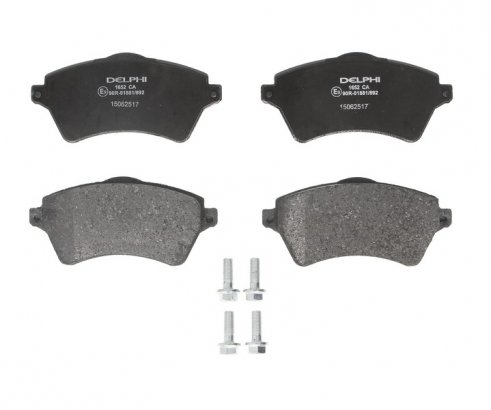 LP1652 DELPHI Тормозные колодки, дисковые. LP1652 DELPHI