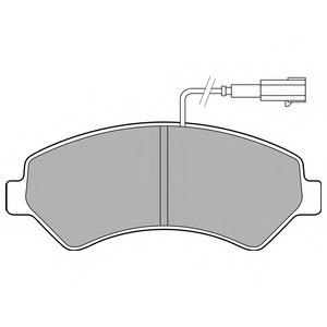 LP2492 DELPHI Гальмівні колодки, дискові LP2492 DELPHI