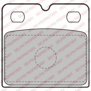 Фото гальмівні колодки, дискові LP2112 DELPHI LP2112 DELPHI LP2112 DELPHI Гальмівні колодки, дискові LP2112 DELPHI