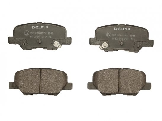 LP2501 DELPHI Тормозные колодки, дисковые. LP2501 DELPHI