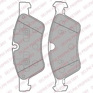 LP2125 DELPHI Колодки гальмівні дискові