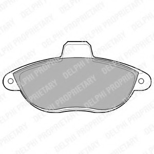 LP1592 DELPHI Гальмівні колодки, дискові LP1592 DELPHI